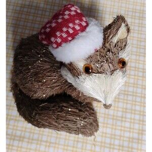 Bristle Styrofoam Squirrel Christmas